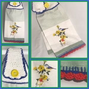 Crochet Hanging Kitchen Towel